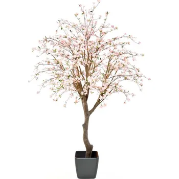 umělá květina Luxusní umělý kvetoucí strom TŘEŠEŇ růžová, 280cm