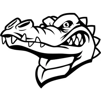 Samolepicí dekorace na vozidlo Samolepka aligátor na auto a motorku, tuning nálepka (1788)