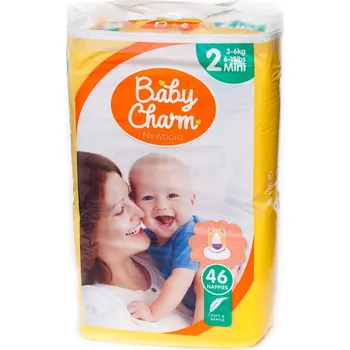 Plenkové kalhoty Baby Charm Super Dry Flex 2 Mini 46 ks