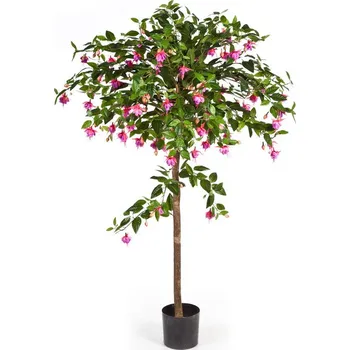 umělá květina Luxusní umělý kvetoucí strom FUCHSIA UMBRELLA STROM, 140 cm
