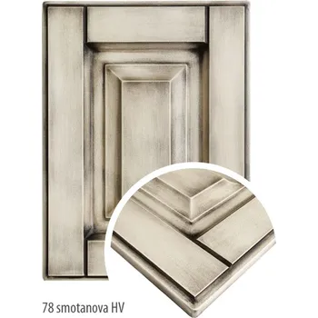 Kuchyňská skříňka SD Patina hnědá Vintage, fólie smetanová