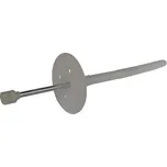 Talířová hmoždinka s kovovým trnem a plastovou hlavou 10x220 - 100ks