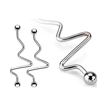 Piercing Steel Edge Piercing ucha 12 Délka dříku piercingu: 30mm