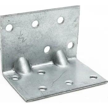 Tesařské kování KMP2 Úhelník montážní s prolisem 40x40x60x1,5mm
