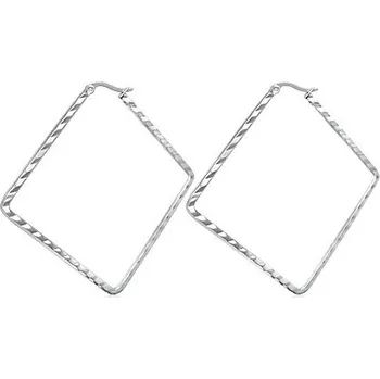 Náušnice Steel Edge Ocelové náušnice čtverce SESS0024