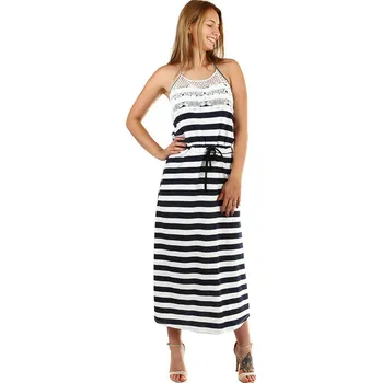 Dámské šaty Glara Dámské letní maxi šaty s vázáním za krk 457400