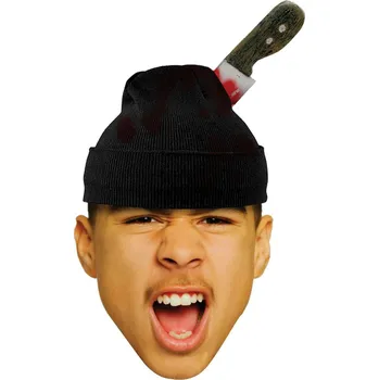 Karnevalový doplněk bristolČepice s kudlou v hlavě