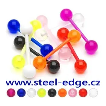 Piercing Steel Edge piercing v jazyku SEHBJBXA Barva: Červená