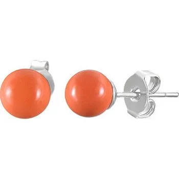 Náušnice Steel Edge Náušnice z chirurgické oceli SESSE0105 - Orange