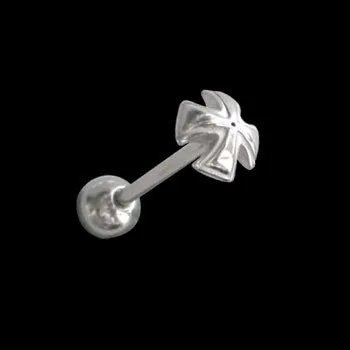 Piercing Steel Edge piercing v jazyku 25 Rozměry mm: 1,6*16*6