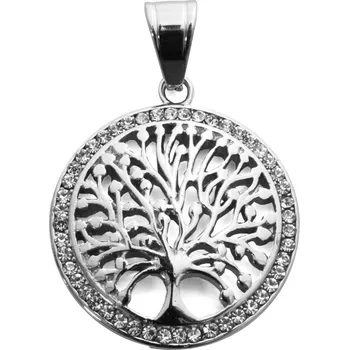 Přívěsek Přívěsek strom života z chirurgické oceli se zirkony S774100