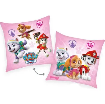 Dekorativní polštářek Herding Paw Patrol 40 x 40 cm růžový