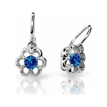 Náušnice Cutie Jewellery zlaté dětské naušnice C1947B-Dark Blue