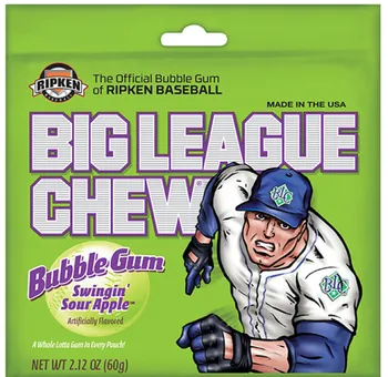 Žvýkačka Big League Gum Sour 60 g Apple