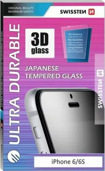Swissten ochranné sklo pro Apple iPhone 6/6S černé