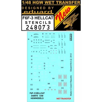 Plastikový model HGW 1/48 F6F-3 Hellcat - Popisky
