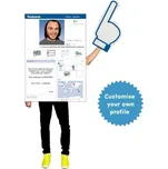 Vyrobce Facebook - digitální kostým sociální sítě Velikost: univerzální