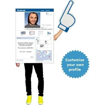 Karnevalový kostým Vyrobce Facebook - digitální kostým sociální sítě Velikost: univerzální