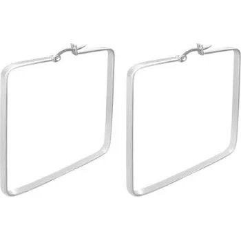 Náušnice Steel Edge Ocelové náušnice čtverce SESS0030