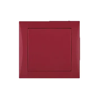 vypínač spínač č.6 ELEGANT - rubín.červená, komplet