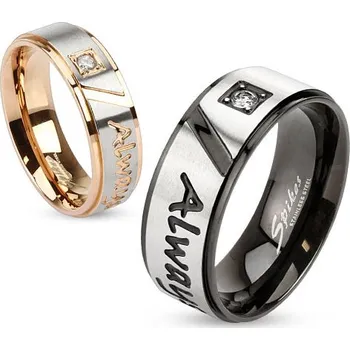 Prsten Steel Edge Snubní prsteny ocel 2995 Velikost: 55