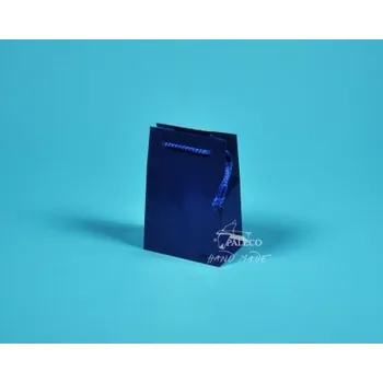 Dárková taška Papírové tašky GABRA 11x6,5x16 modrá, Karton 1 taška