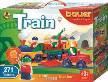 Stavebnice ostatní Bauer Train 271 dílků