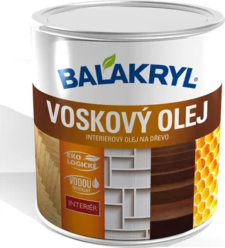 Olej na dřevo Balakryl Voskový olej 750 ml