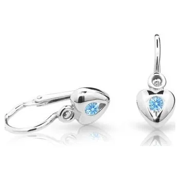 Náušnice Cutie Jewellery zlaté dětské naušnice C1556B-Arctic Blue