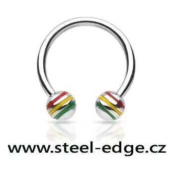 Piercing Steel Edge piercing do ucha SEHBJHJM Rozměry mm: 1,6*10*5