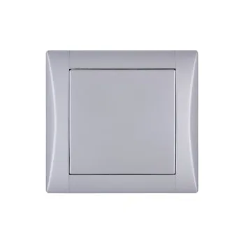 vypínač spínač č.1/0 (tlačítko) ELEGANT - hliník, komplet