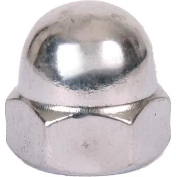 Matice KP Nerezová matka - matice uzavřená klobouková, závit M6