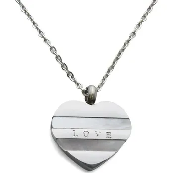 Náhrdelník Dámský náhrdelník LOVE srdce z chirurgické oceli S789070