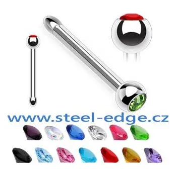 Piercing Steel Edge piercing nosu B031 Barva: Zelená