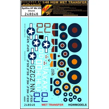 Plastikový model HGW 1/48 Spitfire HF Mk. VIII - Markingy