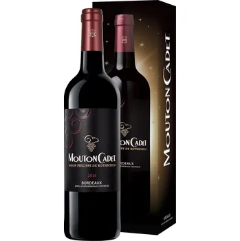 Víno Mouton Cadet Bordeaux Rouge AOC, dárkové balení 0,75l
