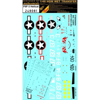 Plastikový model HGW 1/48 F6F-3 Hellcat - Markingy + Popisky