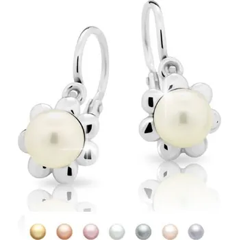 Náušnice Cutie Jewellery Dětské stříbrné náušnice C2399 Barva: Zlatá
