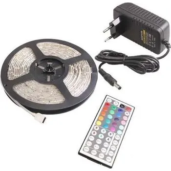 LED páska Bentech 3528 RGB Kompletní LED pásek 5m s dálkovým ovladačem