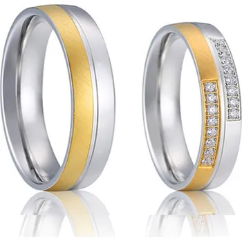 Prsten Steel Wedding Snubní prsteny chirurgická ocel SPPL021 Velikost: 70