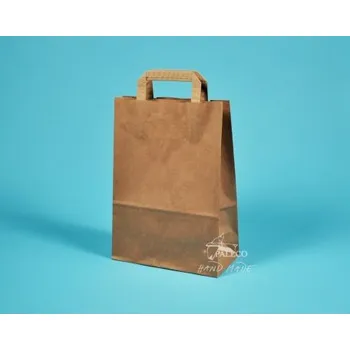 Nákupní taška Papírové tašky hnědé přírodní EKO 22x10,5x36 kraft, Karton 1 taška