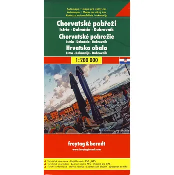 Chorvatské pobřeží 1:200 000 - Freytag & Berndt (2011, mapa)