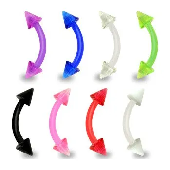 Piercing Steel Edge piercing obočí SECXA2 Barva: Bílá