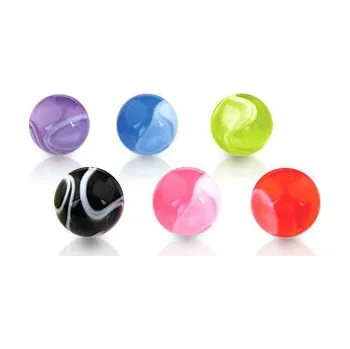 Piercing Steel Edge Náhradní kulička z bioplastu 146 Barva: Modrá