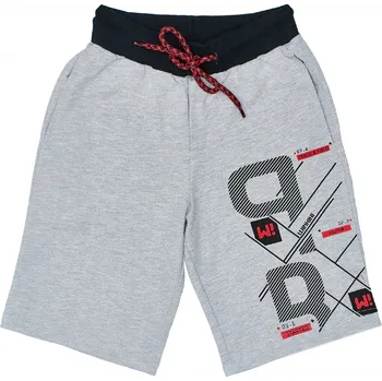 Chlapecké kraťasy Chlapecké kraťasy - Winkiki WTB91429, šedá/ červená tkanička Barva: Světlá šedá, Velikost: 146