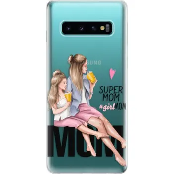 Pouzdro na mobilní telefon Odolné silikonové pouzdro iSaprio - Milk Shake - Blond - Samsung Galaxy S10