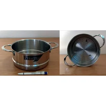 Hrnec Hrnec s jalovým dnem - Vložka napařovací nerez d=20cm v=9cm