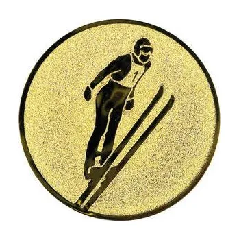 Emblém lyže, skoky - Průměr: 5cm