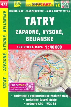 Tatry: Západné, Vysoké, Belianske 1:40 000 - Shocart (2014, mapa)