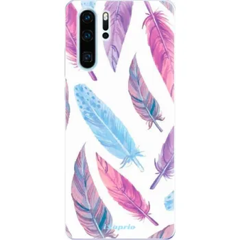 Pouzdro na mobilní telefon Odolné silikonové pouzdro iSaprio - Feather Pattern 10 - Huawei P30 Pro